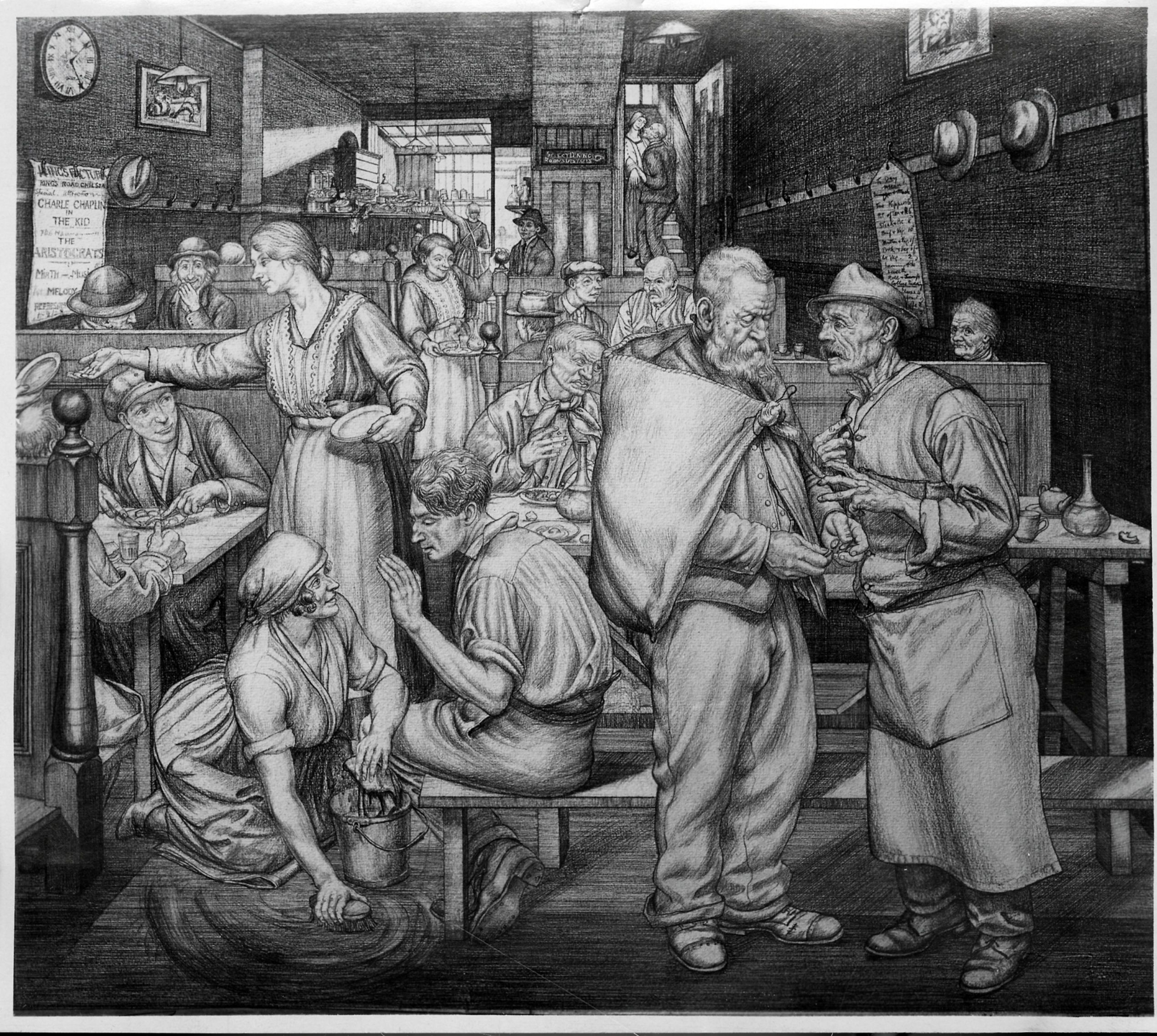 Job Nixon, Tavern Scene (c.1922), BSR Fine Arts Archive